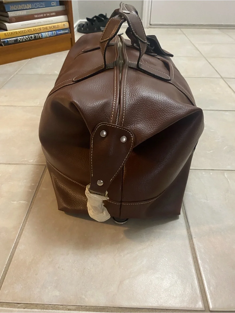 Barrington Gifts Leather Captains Brown Leather Duffel Bag